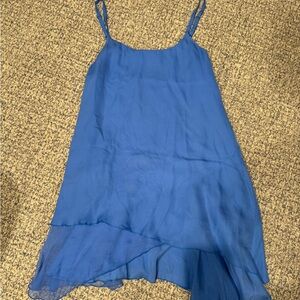 Alice + Olivia Blue Asymmetrical Dress